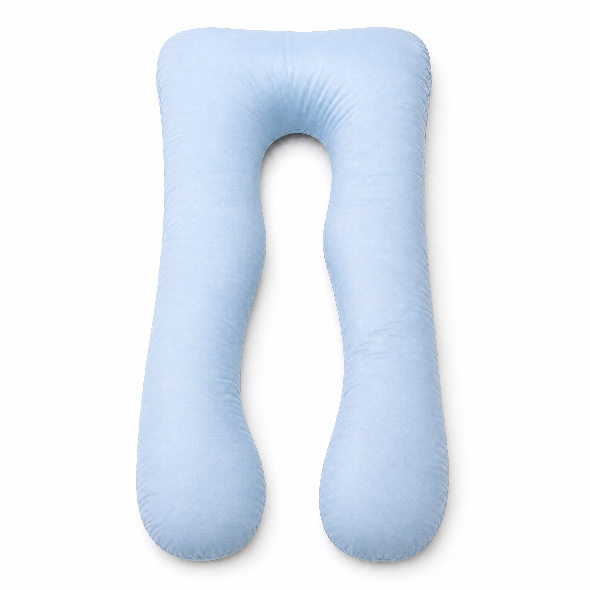 Blue passenger travel pillow